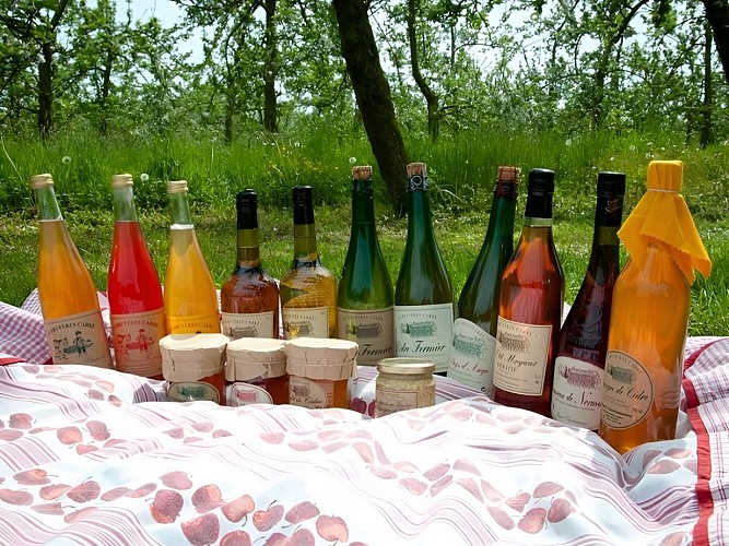 Cidrerie Les Bruyeres Carré à Moyaux prés de Lisieux Produits