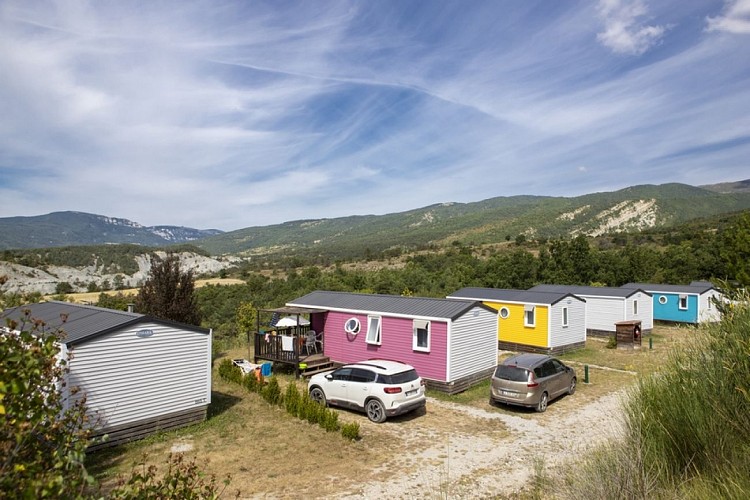 Les locations du camping Les Hauts de Rosans