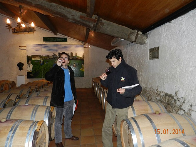 Dégustation au chais