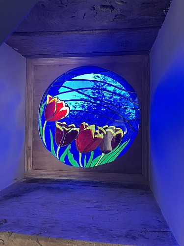 Vitrail dans la cuisine