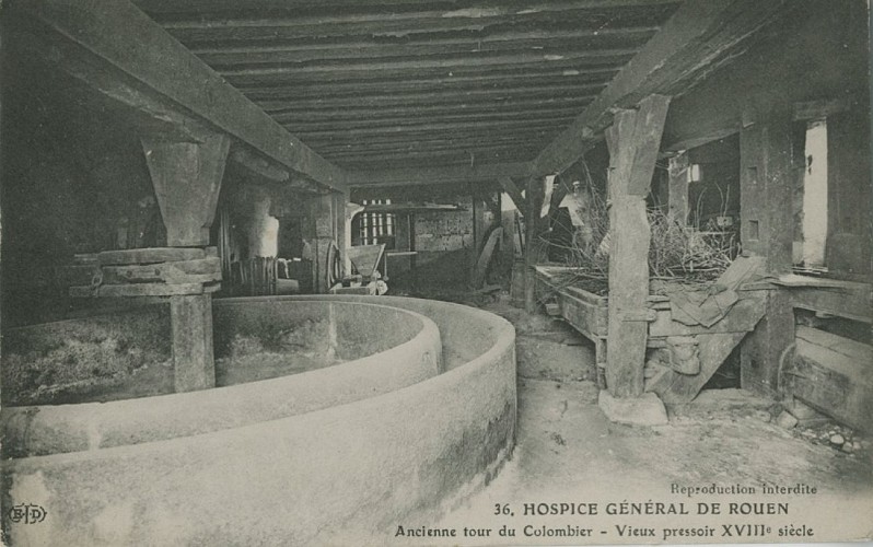 Le pressoir à son emplacement d'origine