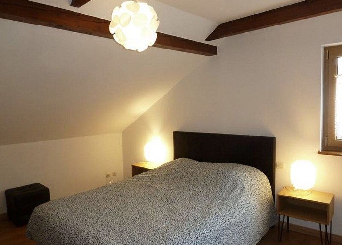 Une chambre du meublé la Grange de Marithé