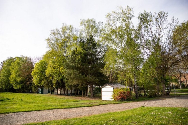 espace extérieur du camping