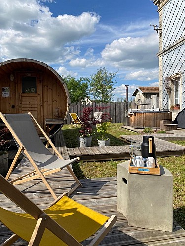 espace détente sauna et bain nordique