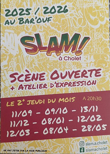 Scènes Slam à Cholet – Soirées poésie et spoken word