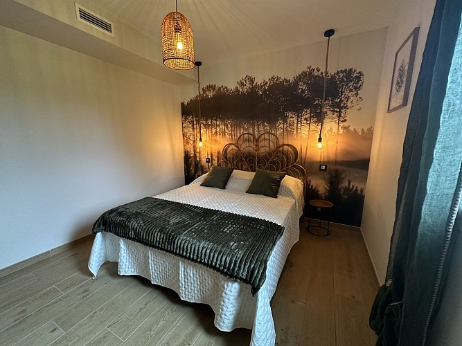 Chambre 2 du Gîte Quilleret à Haut Mauco avec Gites de France Landes