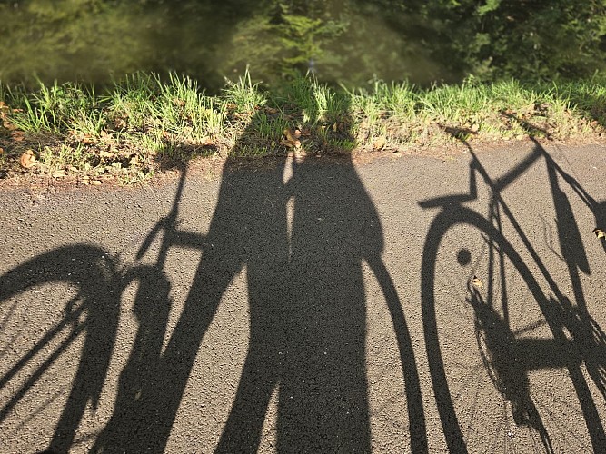 Plaisir garanti a vélo.voie bleue