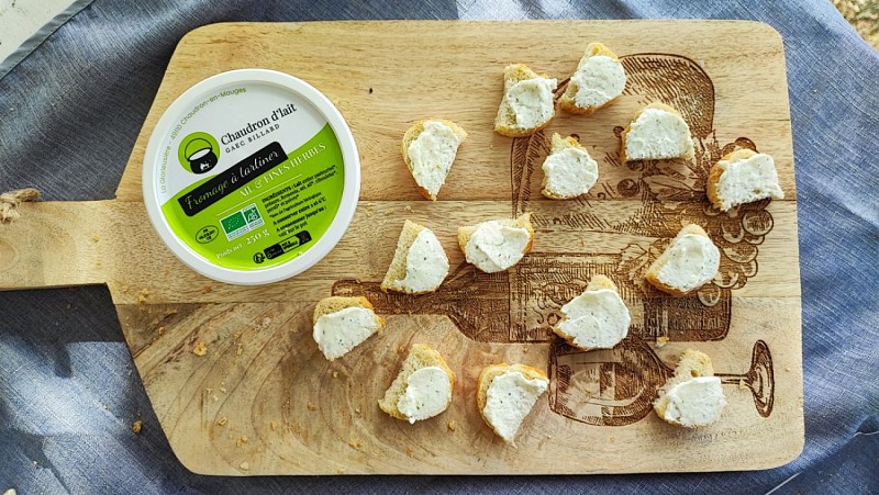 Chaudron d'lait, produits laitiers biologiques