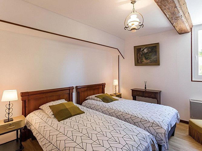 Chambre lits jumeaux