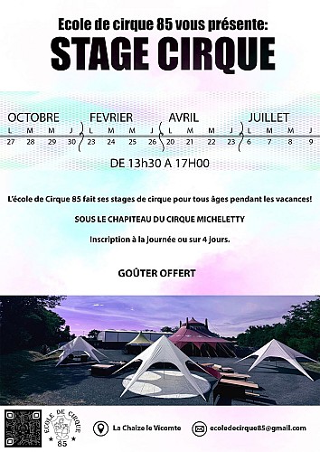 Stages vacances Cirque