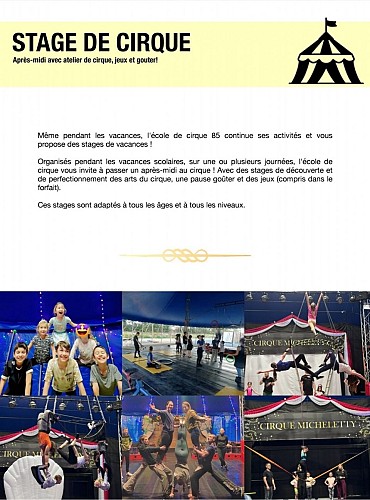 Stages vacances Cirque