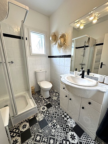 Salle de bains Gîte Chez Céline sous les pins à Vielle Saint Girons avec Gites40