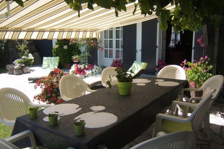 La chambre d'Emilie à l'Herbaudière sur l'île de Noirmoutier