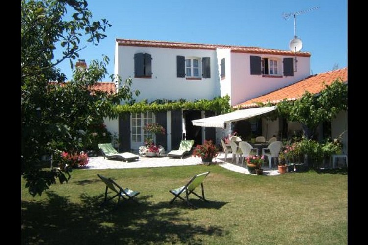 La chambre d'Emilie à l'Herbaudière sur l'île de Noirmoutier