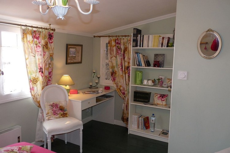 La chambre d'Emilie à l'Herbaudière sur l'île de Noirmoutier