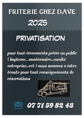 Chez Dave Affiche Privatisation