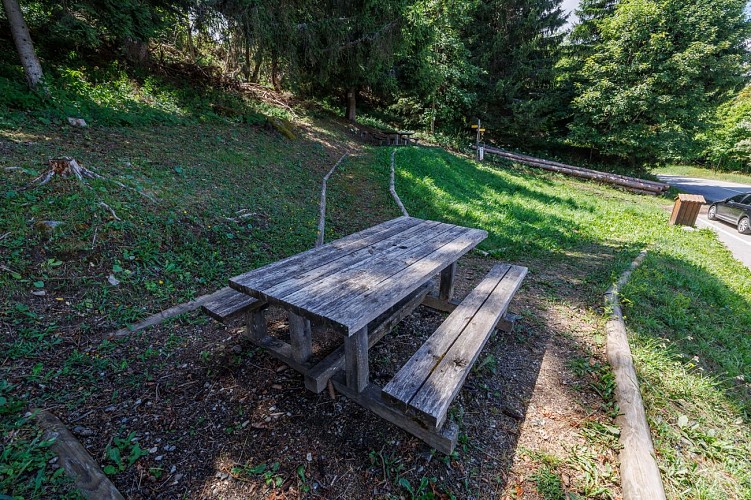 Zona de picnic del paso del Creux Loup