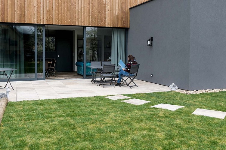 Terrasse de l'Attrap'rêves à Ergersheim