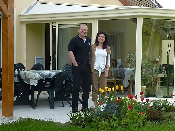 Propriètaires chambres d'hôtes la Grimodère Ranville