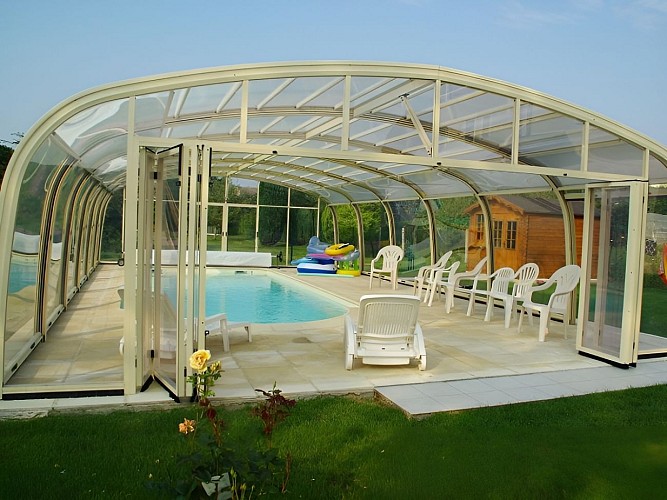 Piscine chambres d'hôtes la Grimodière Ranville