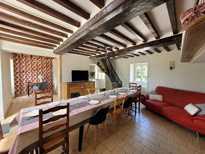 Pièce de vie - Gîte des Hogues