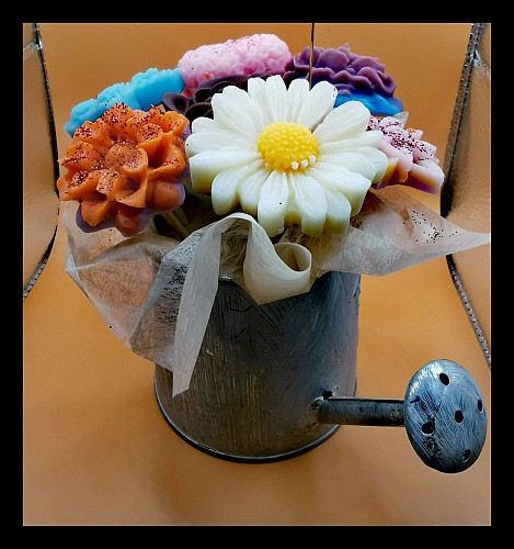 Bouquet fleuri de fondants parfumés