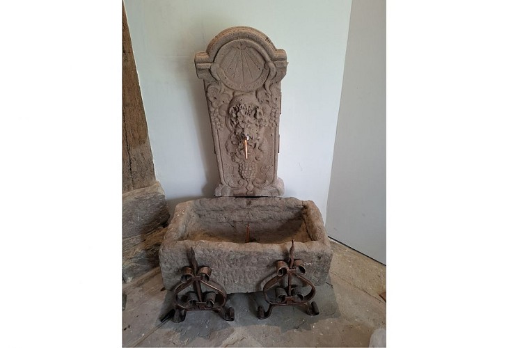 Fontaine de 1709 représentant Bacchus.