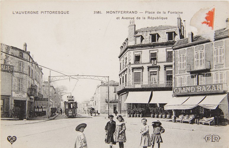 Place de la Fontaine à Montferrand