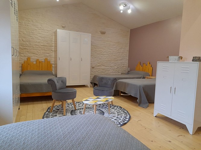 La chambre églantine chez Marie étage 4 its 90