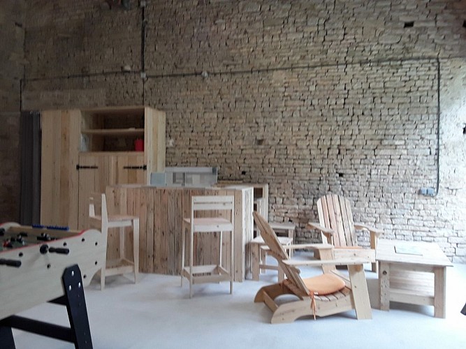 le bar dans la salle de jeux