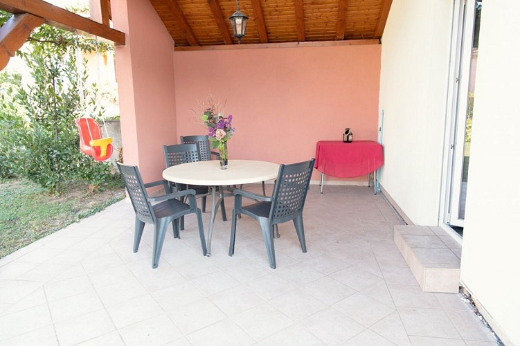Terrasse chambre Famille
