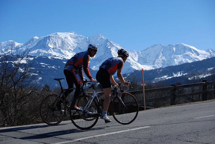 Tourist cycle circuit in the Pays du Mont Blanc