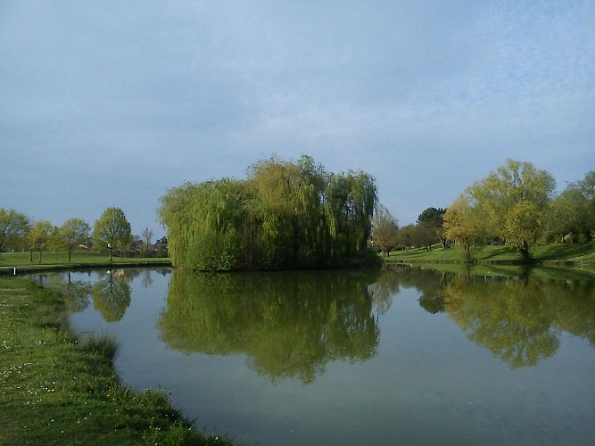 Plan d'eau et île de Gauge