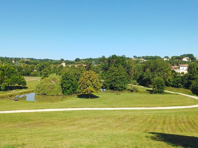 Plan d'eau et île de Gauge