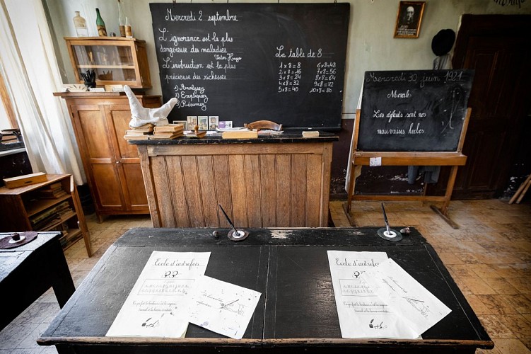 Visite de l'école d'autrefois