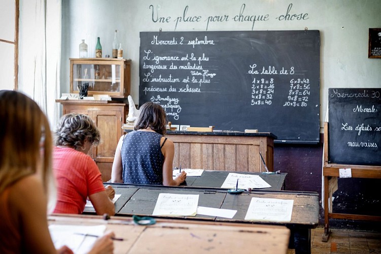 Visite de l'école d'autrefois