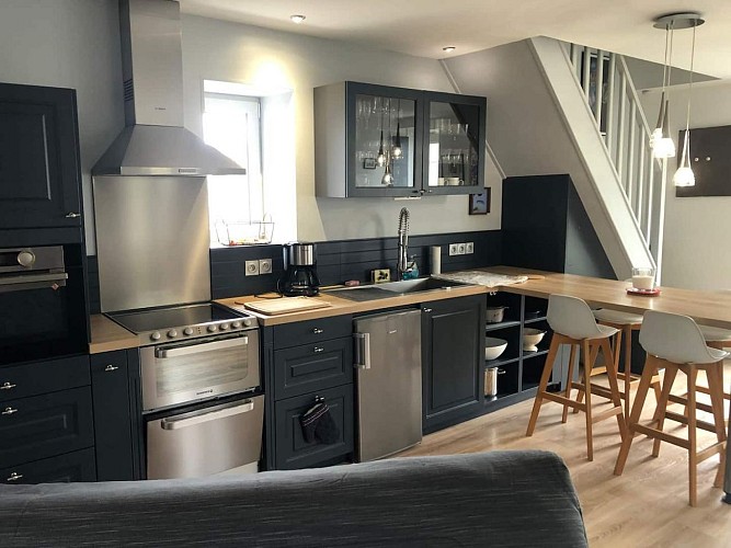 Meublé Le Nid Douillet - Douillet-le-Joly - cuisine