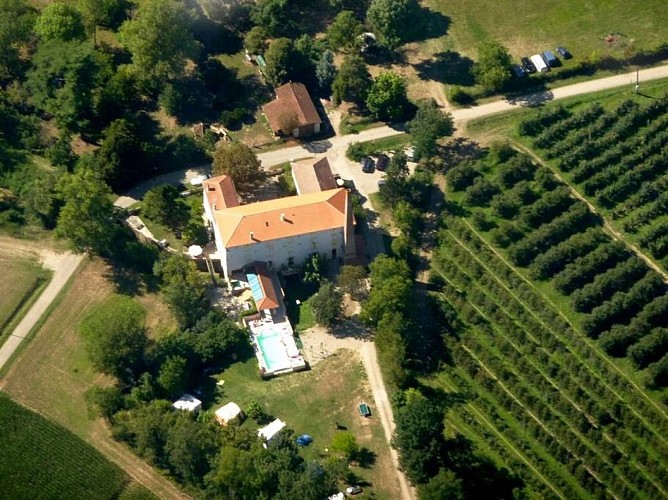Gîte du Meunier - Vue aérienne