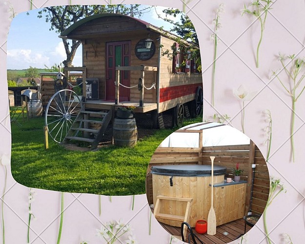 La Roulotte des Amish et son bain nordique