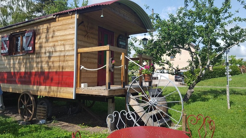 La Roulotte des Amish et son bain nordique