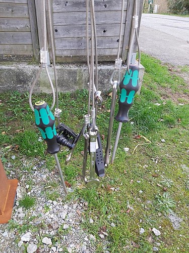 Borne de réparation vélo