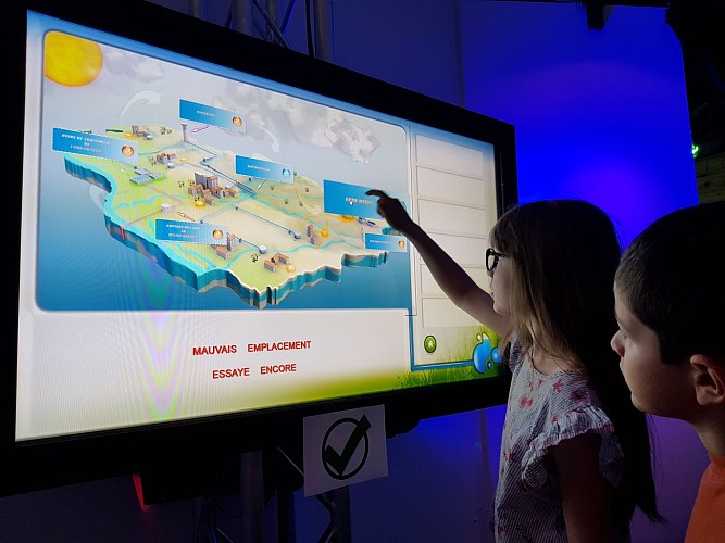 Interactive exhibition - maison de l'eau et de la nature