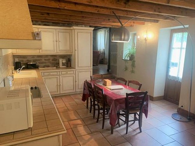 Cuisine avec espace repas