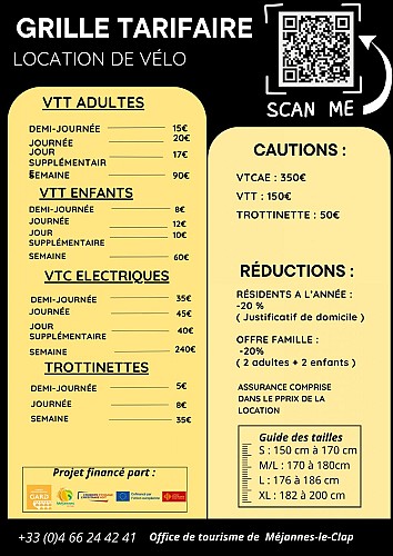 Location de VTT et VTCAE