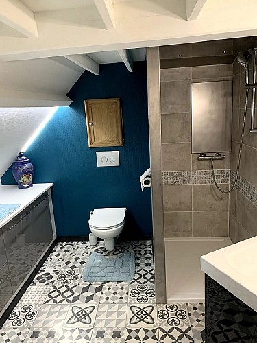 appartement 2 personnes_Gaillon_les crayons_salle de douche