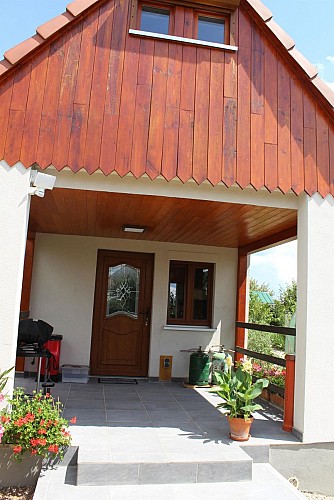 Entrée sur terrasse