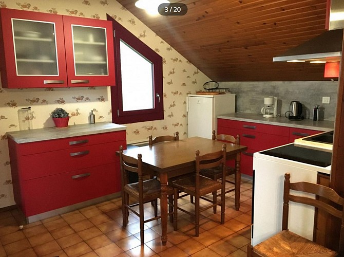 Cuisine avec espace repas