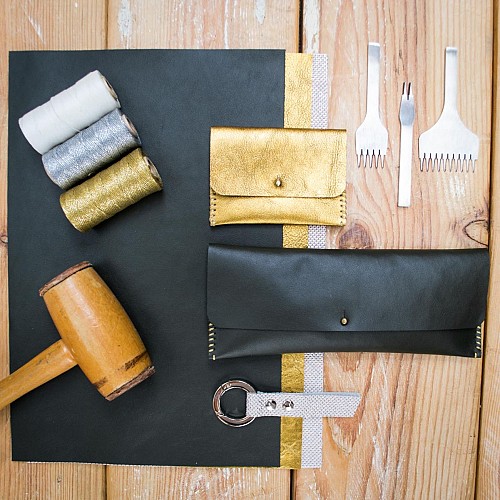 Atelier Maroline : fabrication d'un accessoire en cuir - Duo adulte - enfant