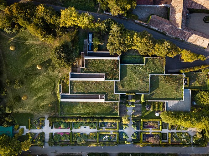 Vue aérienne musée des impressionnismes Giverny © François Guillemin