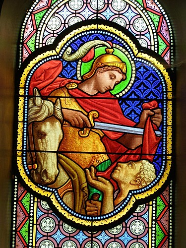 Vitrail Charité de Saint-Martin